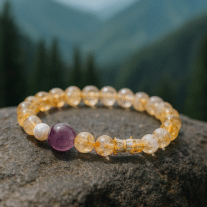 Golden Citrine & Amethyst Fortune Bracelet