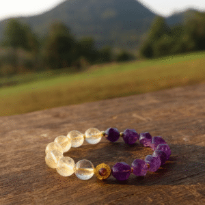 Citrine & Amethyst Bracelet