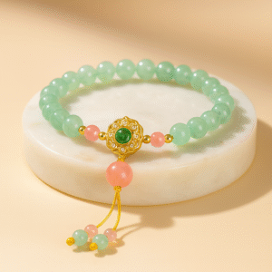 Green Aventurine Tassel Bracelet for Wood Element Harmony