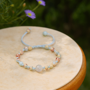 Serene Blue Agate & Cat's Eye Bracelet