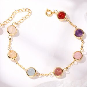 Seven-Colored Crystal Bracelet