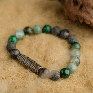 Tibetan 9-Eye Dzi - The Zephyr (Wisdom/Career)